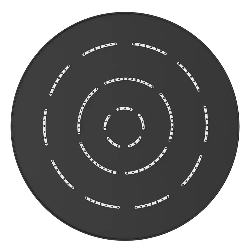 Jaquar Black Matt Maze Overhead Shower 200mm Round Single Flow