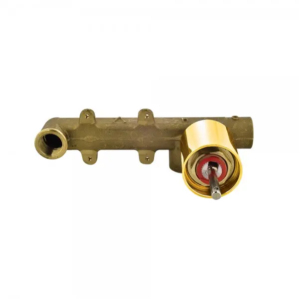 In-wall Body of Single Lever Built-in Manual Valve Gold Bright PVD