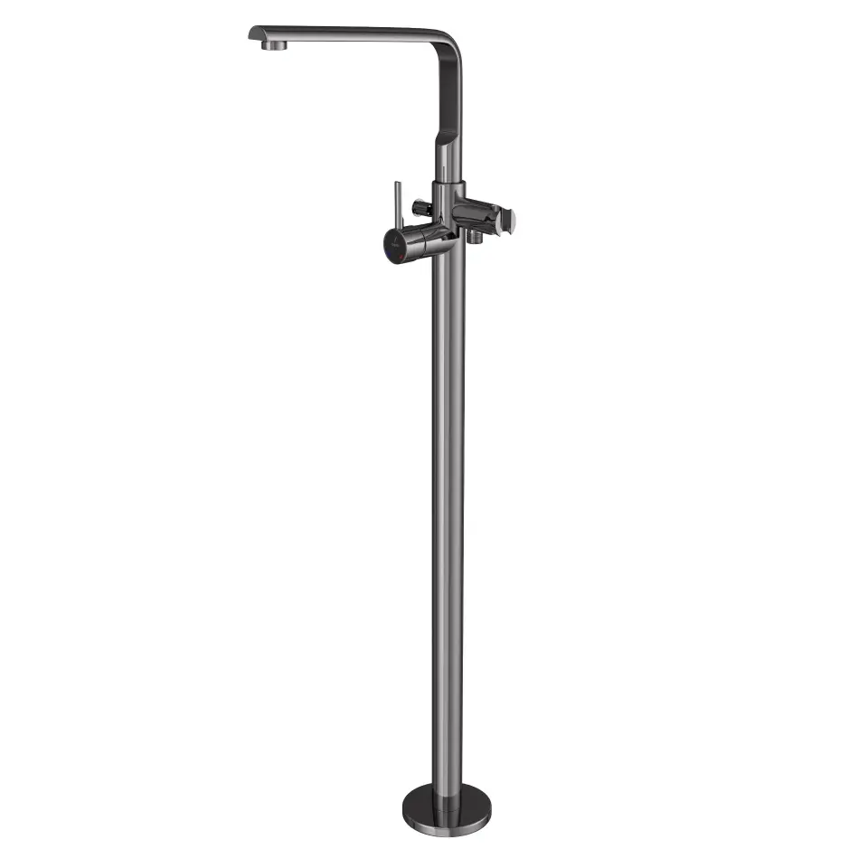 Jaquar Florentine Black Chrome Prime Floor-Mounted Single Lever Bath Mixer