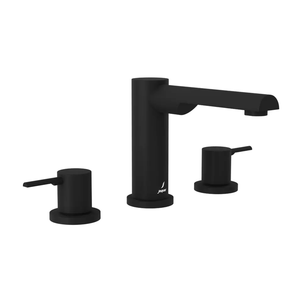 Jaquar Florentine Black Matt 3-Hole Basin Mixer Round Spout