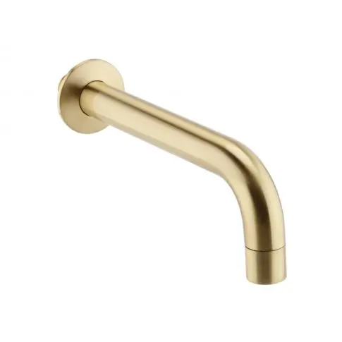 Ottone Brushed brass Wall Mounted Bath Spout
