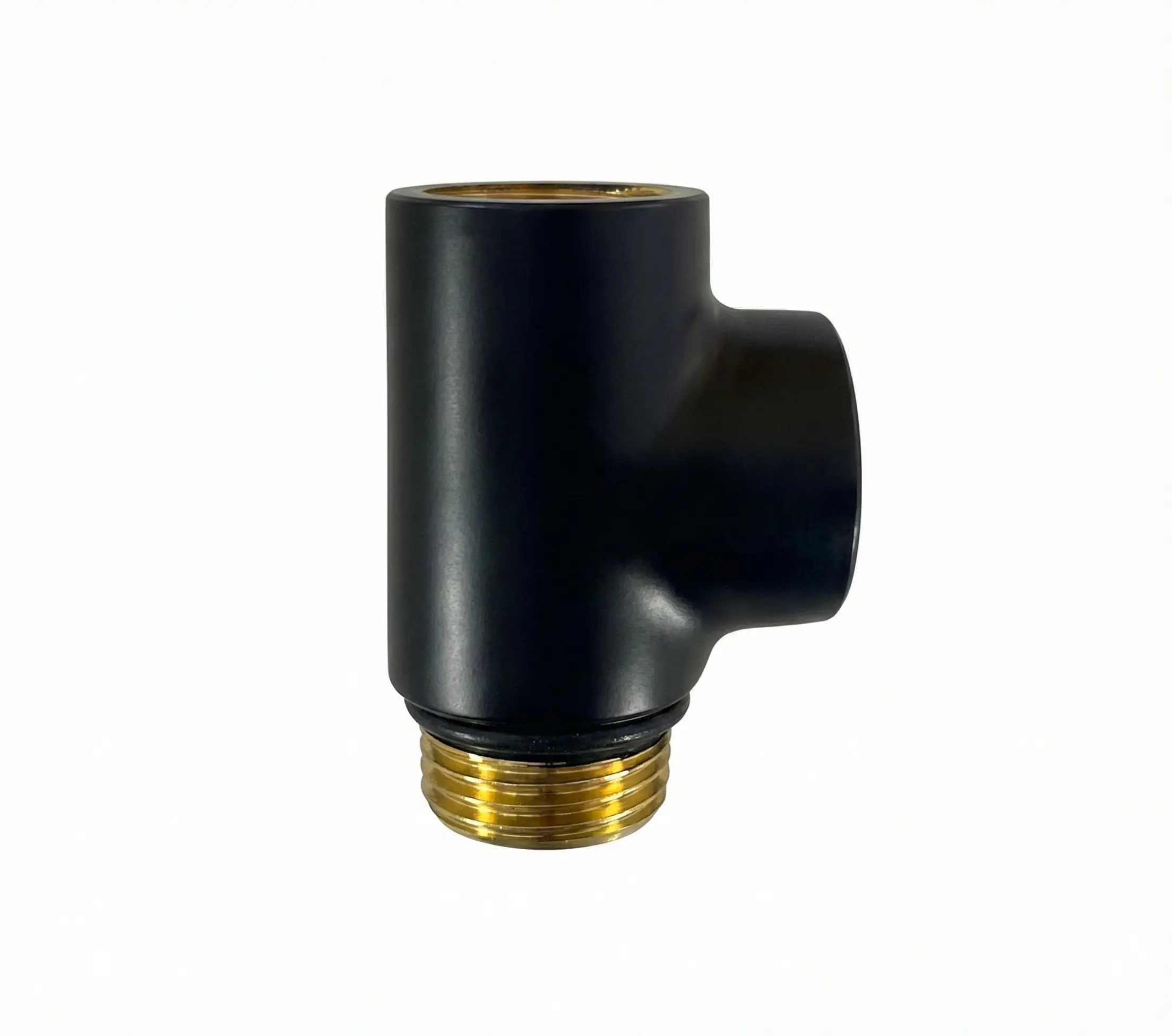 Universal Black Matt Radiator Valve Connector Joint Fitting