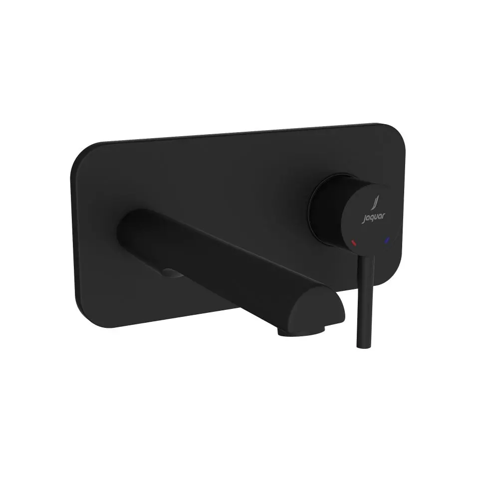 Jaquar Florentine Black Matt Prime 2-Hole Wall-Mounted Basin Mixer