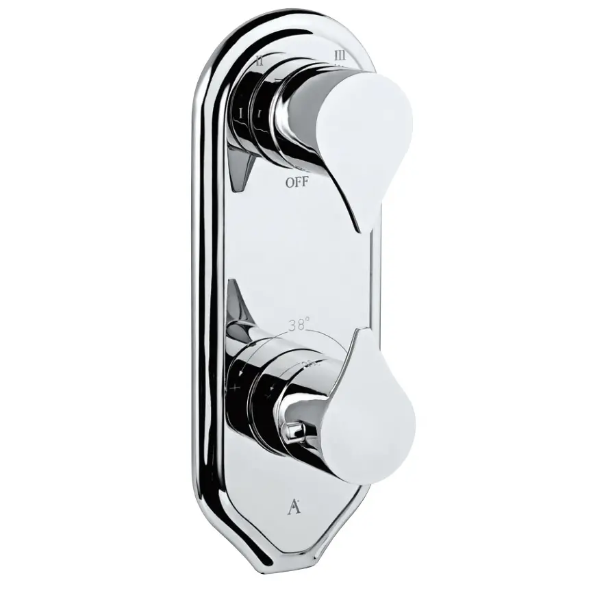 Artize Tiaara Thermostatic shower valve with 4-way outlets