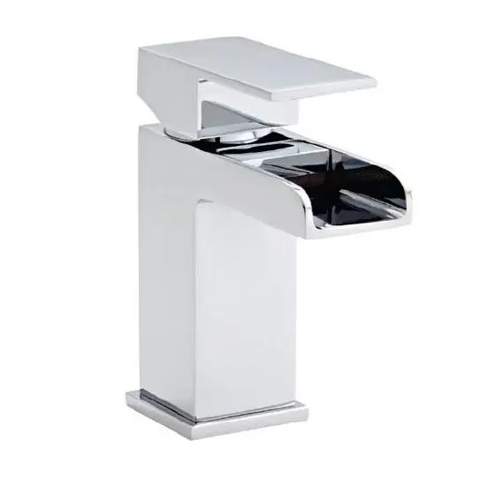 Phase Chrome Mini Mono Basin Mixer Tap With Click Waste