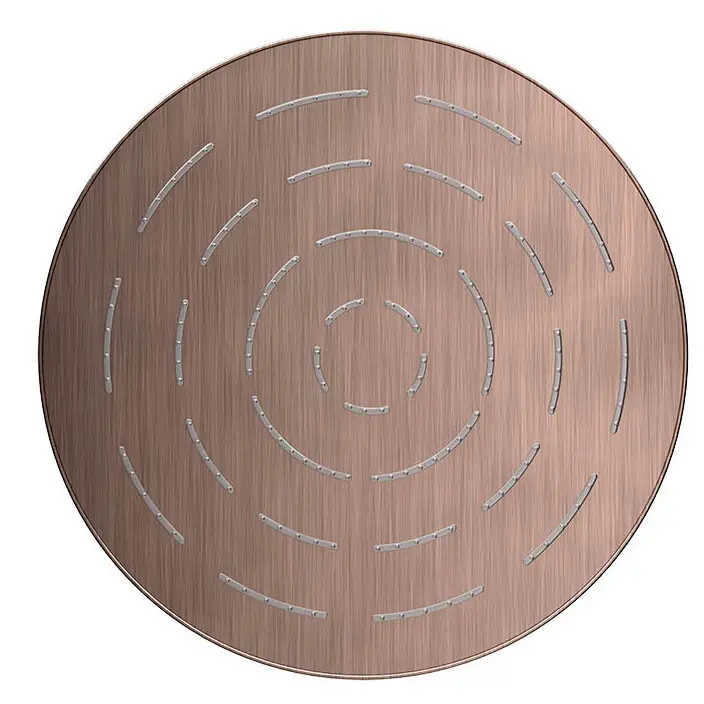 Jaquar Black Chrome Maze Overhead Shower 300mm Round Single Flow