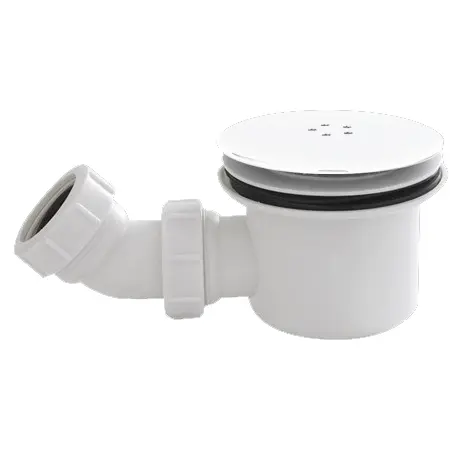 90mm White Fast Flow Shower Try Waste