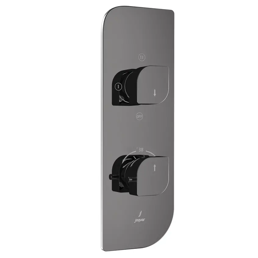 Jaquar Black Chrome Alive 2 Outlet Thermostatic Shower Mixer