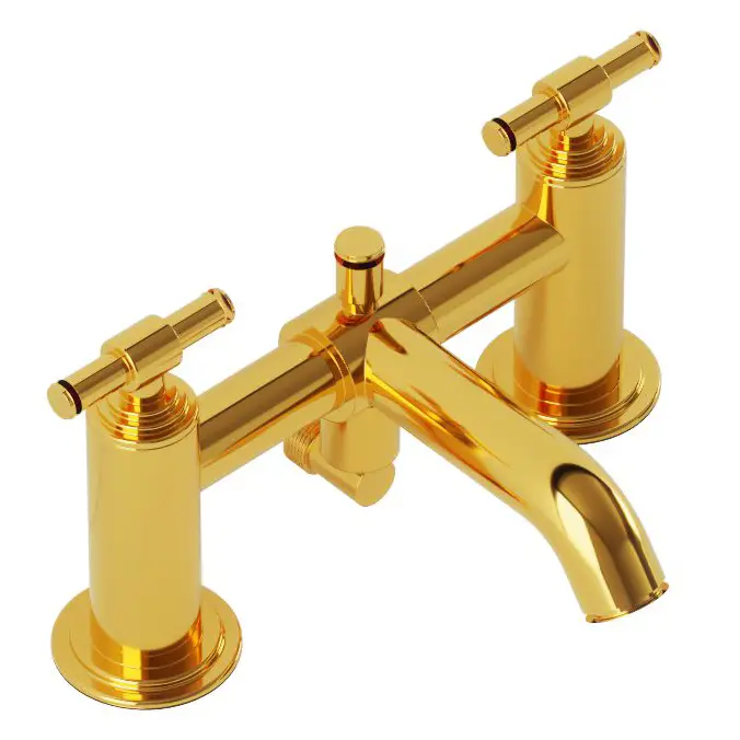 Artize VIC Gold Bright PVD H Type Bath and Shower Mixer