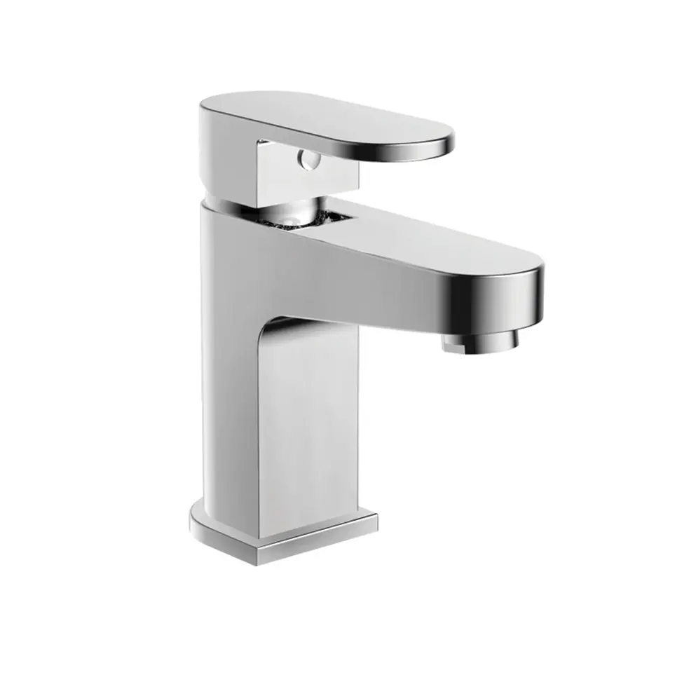 Ikon Cloakroom Mini Basin Mixer With Basin Waste Chrome Plated