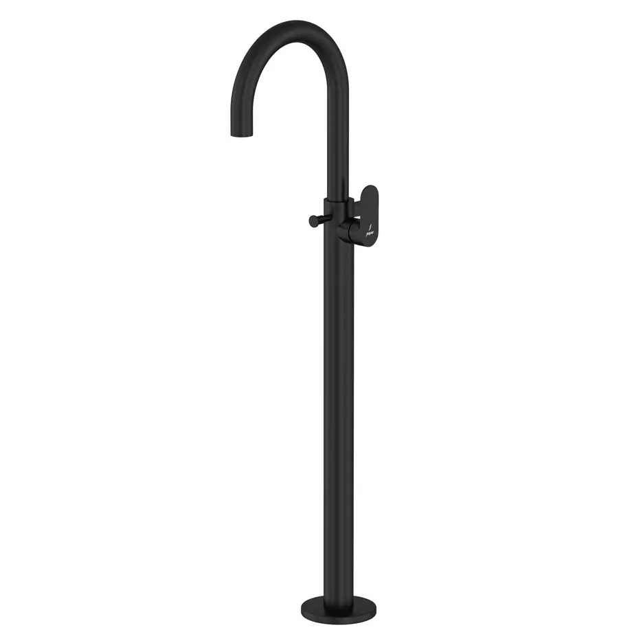 Jaquar Opal Black Matt Prime Floor-Mounted Single Lever Bath Mixer