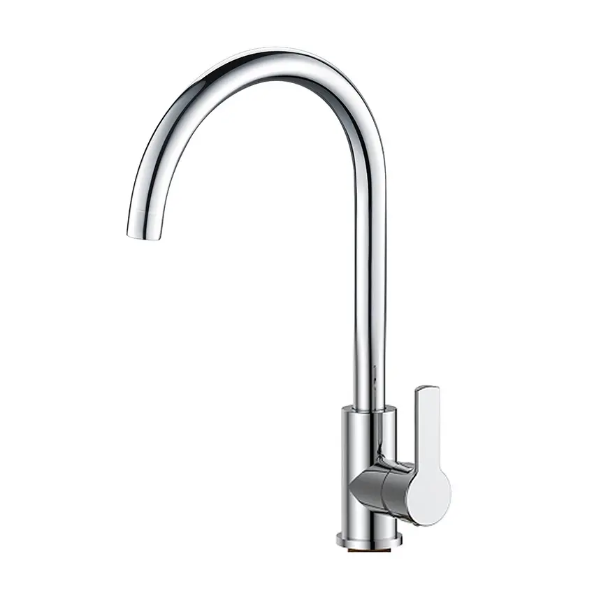 Flora Single Lever Kitchen Mixer Tap Chrome