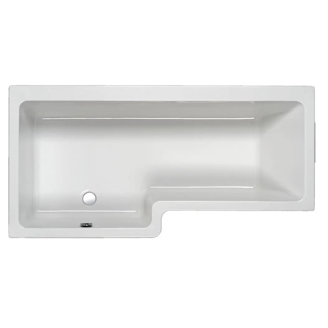 Quantum Carronite Single Ended Left hand Bath with Legs 1600x850mm SE CNITE
