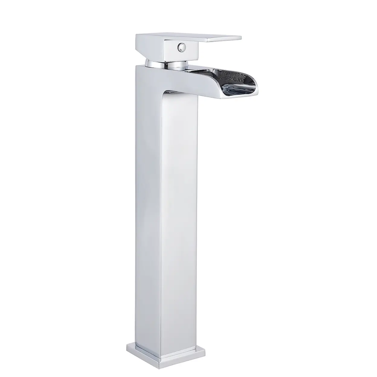 Waterfall Single Lever Tall Basin Mixer Chrome Plated