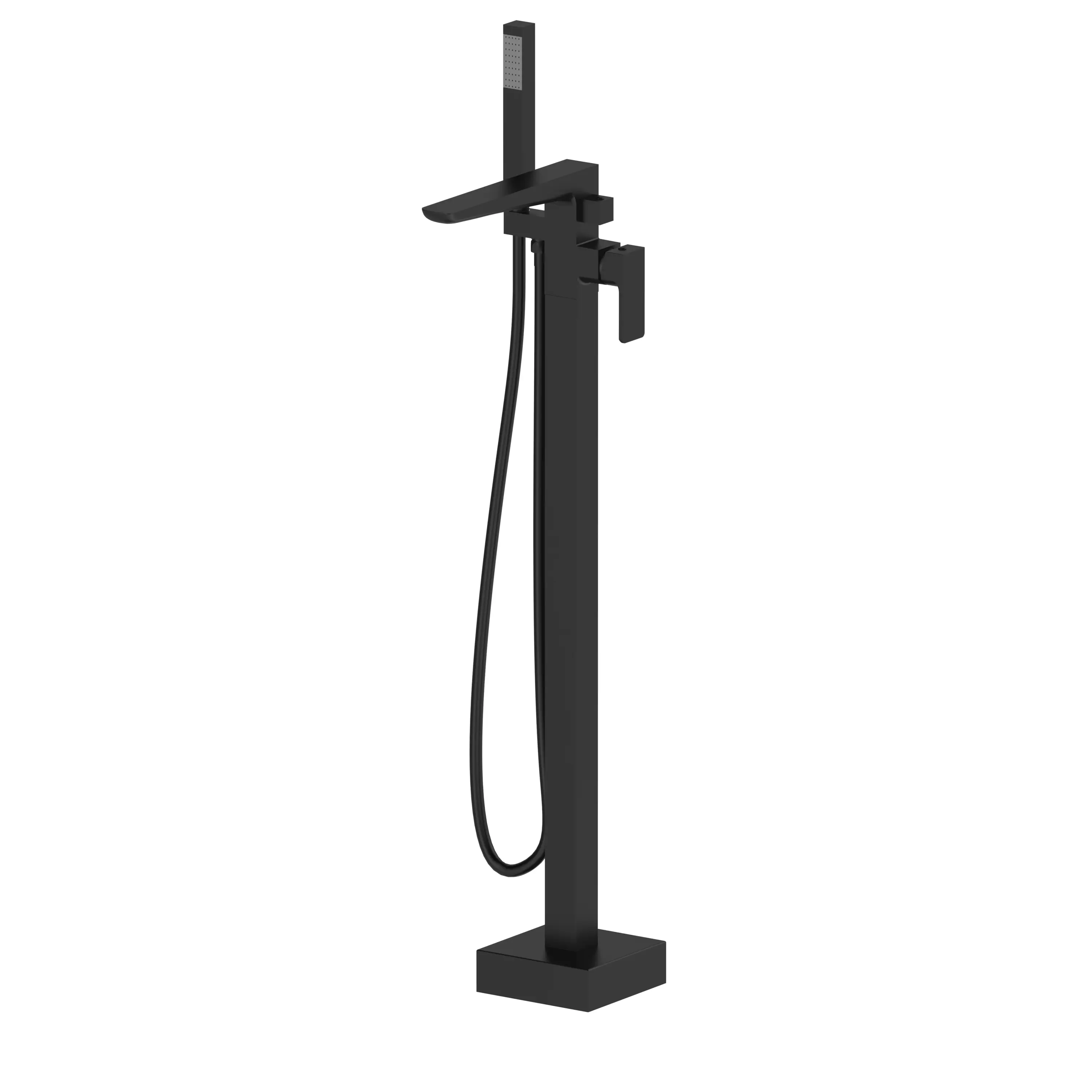 Kolt Matt Black Freestanding Bath Shower Mixer Tap