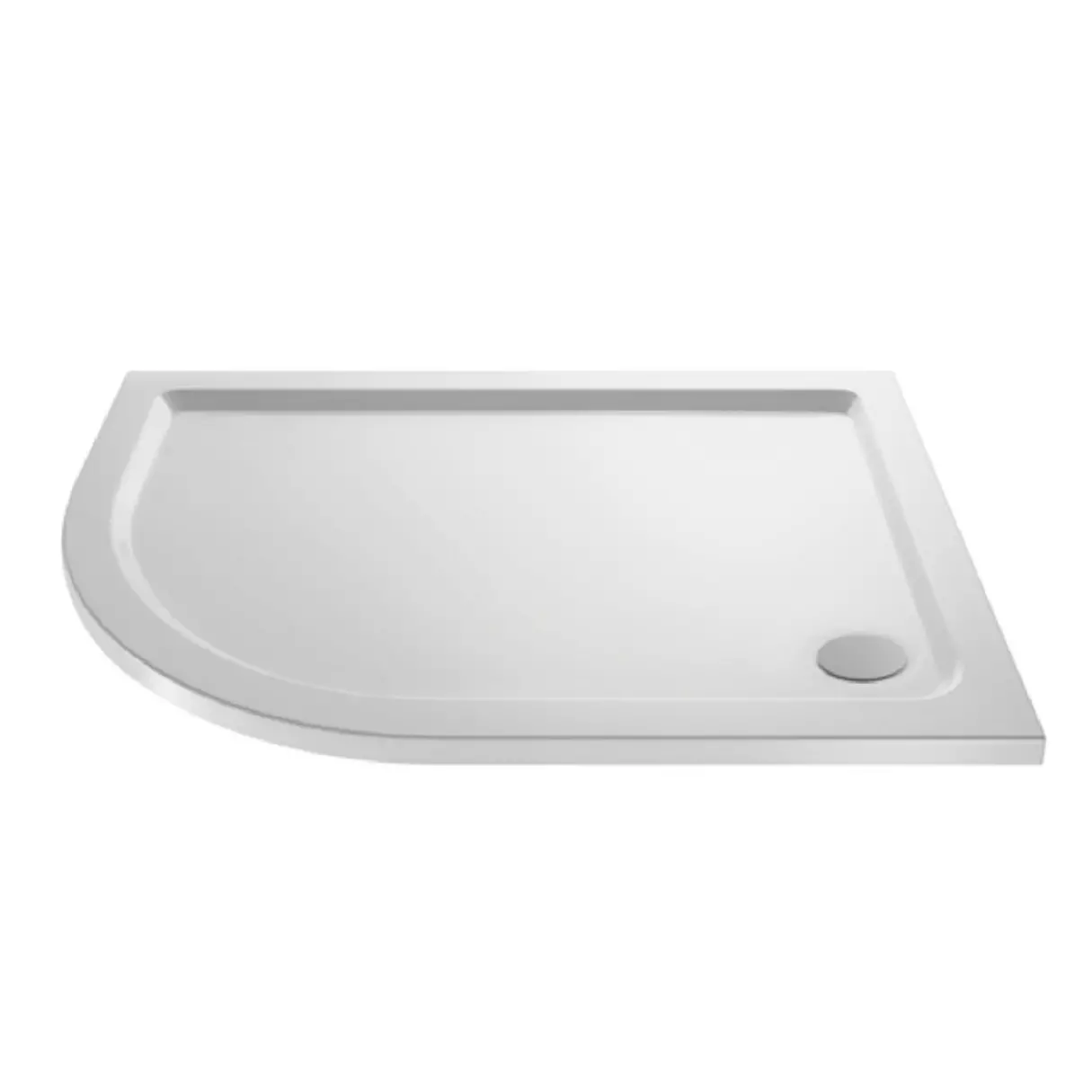 Left Hand OFF SET Quadrant White Shower Trays (1000 x 800mm)