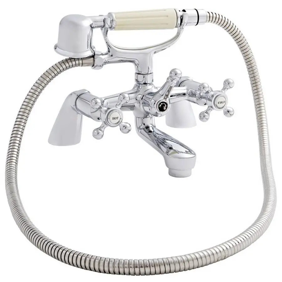 Victory Traditional Chrome Bath Shower Mixer Tap