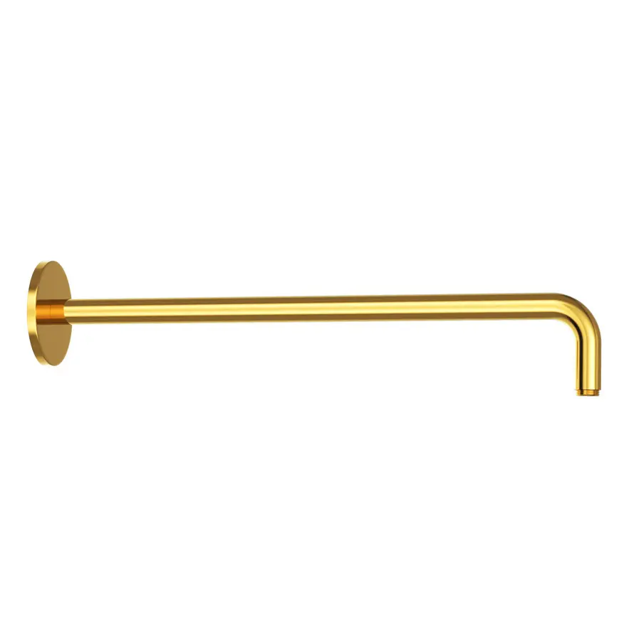Jaquar Gold Bright PVD Round Shower Arm Wall Mounted Shower With Flange
