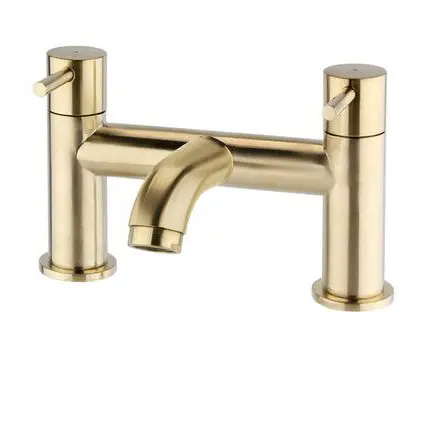 Ottone Brushed brass Bath Filler Tap