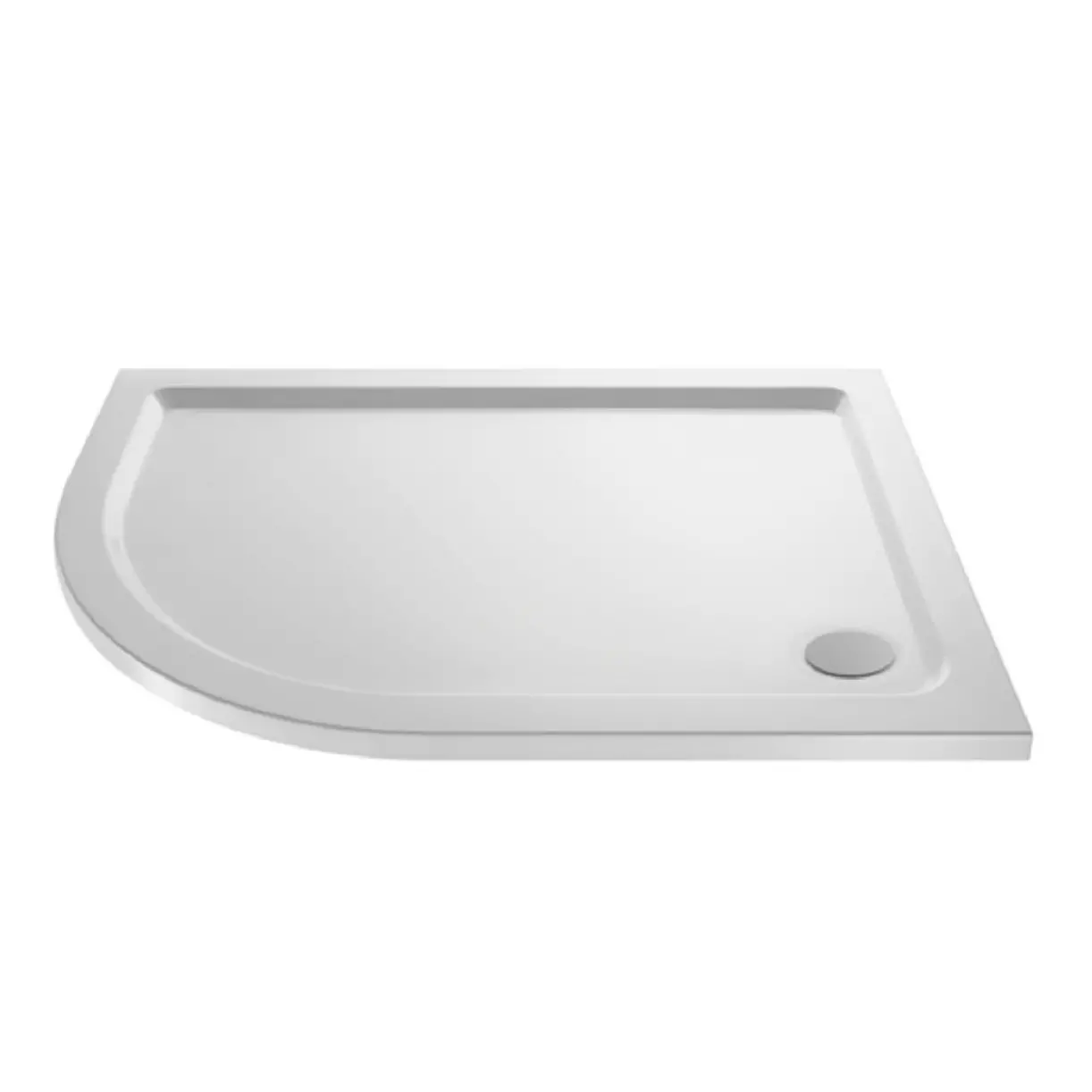 Left Hand OFF SET Quadrant White Shower Trays (1200 x 800mm)