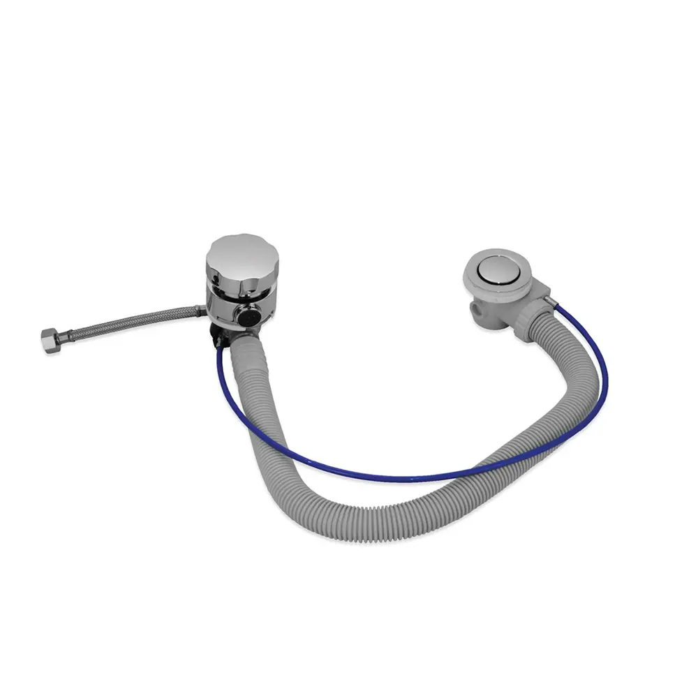 Drain Pipe 80cm With Overflow & Filler Antique Bronze Image 0
