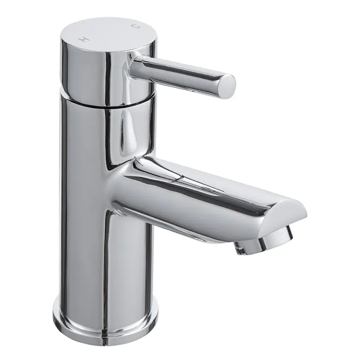 Aztec Chrome Mono Basin Mixer Tap with Click Waste