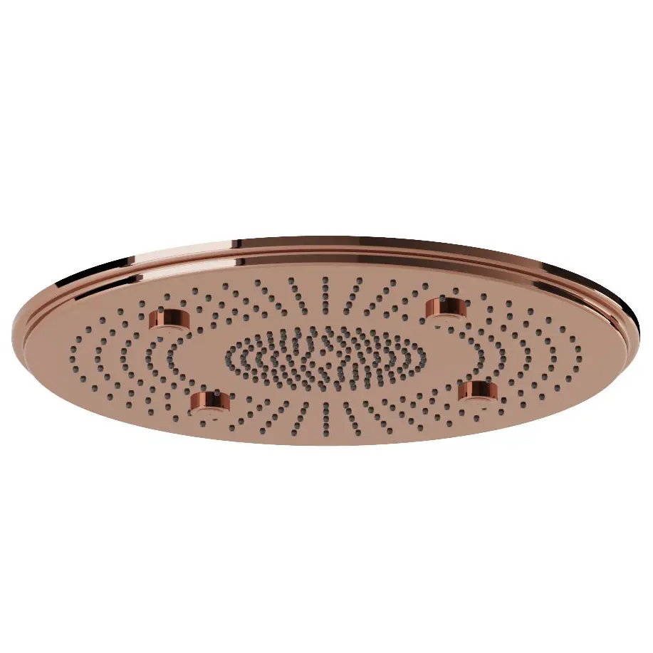 Artize Blush Gold PVD Vic Rainjoy Shower 500mm  AISI 304 stainless steel 3-functions: Rain, Intense & 4 X Mist