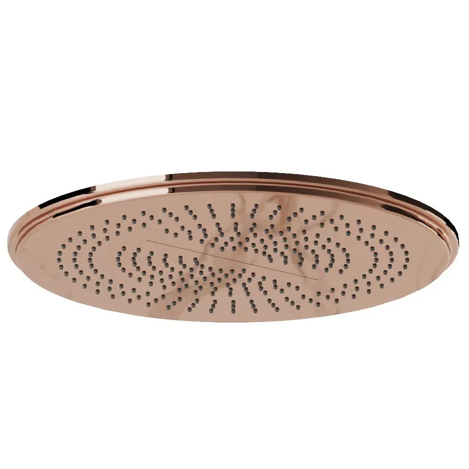 Artize Blush Gold PVD Vic Rainjoy Shower 500mm AISI 304 stainless steel 3-functions: Rain, Intense & Water fall
